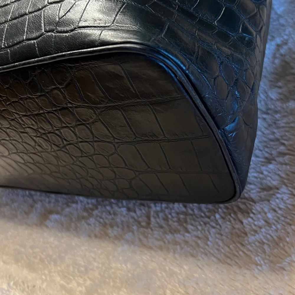 DONALD J. PLINER Crocodile Embossed Leather Bag - Picture 14 of 16